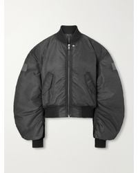 Rick Owens - Cropped Appliquéd Shell Bomber Jacket - Lyst
