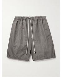Rick Owens - Shorts a gamba larga in faille riciclato con coulisse Kinetix - Lyst