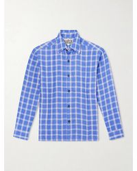 Kartik Research - Pataudi Checked Linen Shirt - Lyst