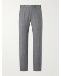 Brioni - Straight-Leg Wool-Twill Suit Trousers - Lyst