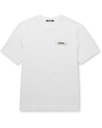 Jacquemus - T-Shirt With Gros Grain Logo - Lyst