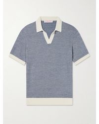 Orlebar Brown - Horton Wool And Cotton-blend Polo Shirt - Lyst