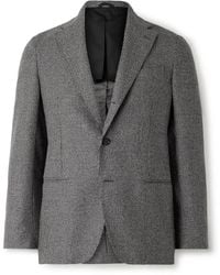 De Petrillo - Napoli Slim-fit Houndstooth Virgin Wool Suit Jacket - Lyst