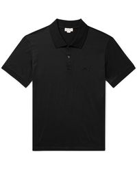 Alexander McQueen - Logo-embroidered Cotton-jersey Polo Shirt - Lyst