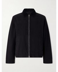 MR P. - Corduroy-Trimmed Organic Cotton Coach Jacket - Lyst