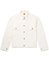 Human Made Embroidered Denim Jacket - White
