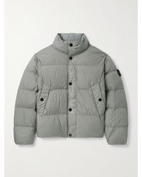 Stone Island - Logo-appliquéd Garment-dyed Quilted Crinkle Reps Down Jacket - Lyst