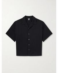 Loewe - Logo-Embroidered Short-Sleeve Wool-Blend Shirt - Lyst