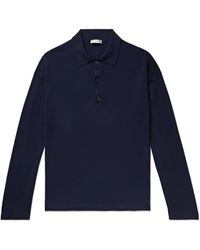 The Row - Djon Wool Polo Shirt - Lyst