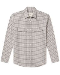 James Purdey & Sons - Club Checked Cotton-flannel Shirt - Lyst