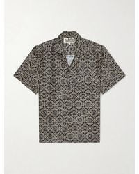 Kartik Research - Camp-collar Printed Silk Shirt - Lyst