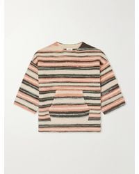 Visvim - Burrow Striped Wool And Cashmere-Blend Sweater - Lyst
