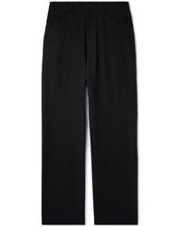 Balenciaga - Straight-Leg Lyocell-Poplin Trousers - Lyst