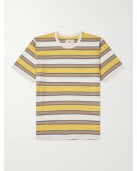 Folk - Striped Cotton-jersey T-shirt - Lyst