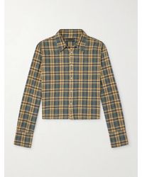 424 - Hoorsenbuhs Checked Cotton-Blend Flannel Shirt - Lyst