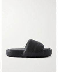 Rick Owens - Chancla Full-Grained Leather Slides - Lyst