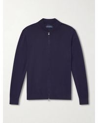 Thom Sweeney - Zip-Up Cotton Sweater - Lyst