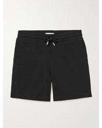 MR P. - Straight-Leg Ribbed Organic Cotton-Jersey Drawstring Shorts - Lyst
