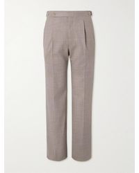 STÒFFA - Wide-Leg Pleated Wool Suit Trousers - Lyst