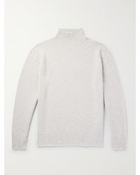 NN07 - Clark 6624 Wool-blend Mock-neck Sweater - Lyst