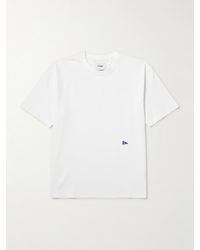 Drake's - Him Hiking Logo-Embroidered Cotton-Jersey T-Shirt - Lyst