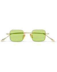 Gucci - Rimless Rectangular-frame Gold-tone Sunglasses - Lyst