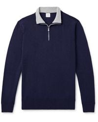 Eleventy - Cashmere Half-Zip Sweater - Lyst
