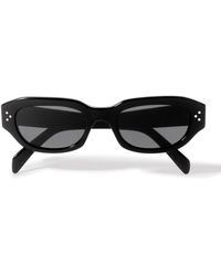 Celine - Oval-Frame Acetate Sunglasses - Lyst