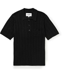 Corridor NYC - Pointelle-knit Pima Cotton Polo Shirt - Lyst