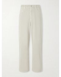 AURALEE - Wide-leg Garment-dyed Cotton-corduroy Trousers - Lyst