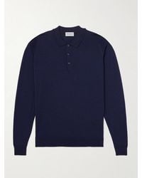John Smedley - Belper Slim-Fit Merino Wool Polo Shirt - Lyst