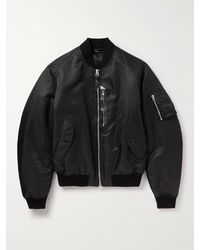 Tom Ford - Leather-trimmed Shell Bomber Jacket - Lyst
