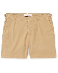 Orlebar Brown - Bulldog Straight-leg Linen-blend Shorts - Lyst