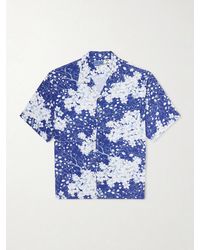 Blue Blue Japan - Sakura Kaza Convertible-Collar Woven Shirt - Lyst