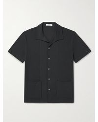 MR P. - Jersey-Panelled Organic Cotton-Piqué Shirt - Lyst