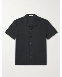 MR P. - Jersey-panelled Organic Cotton-piqué Shirt - Lyst