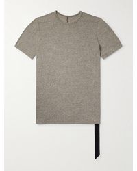 Rick Owens - Level Slim-Fit Webbing-Trimmed Cotton-Jersey T-Shirt - Lyst