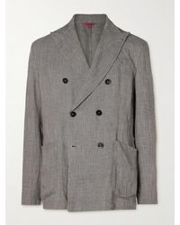 Barena - Double-breasted Unstructured Woven Suit Jacket - Lyst