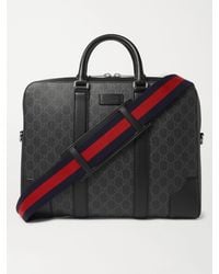 Gucci - GG Black Briefcase - Lyst