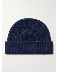 Johnstons of Elgin - Ribbed Donegal Cashmere Beanie - Lyst