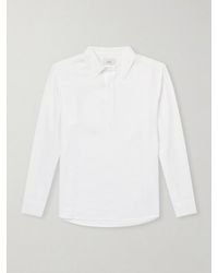 MR P. - Linen Henley Shirt - Lyst