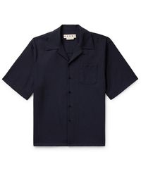 Marni - Convertible-collar Wool Shirt - Lyst