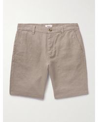 NN07 - Crown 1454 gerade geschnittene Shorts aus Leinen - Lyst