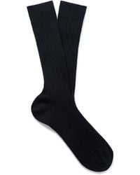 MR P. - Ribbed Merino Wool-Blend Socks - Lyst
