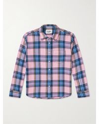 Corridor NYC - Checked Cotton-flannel Shirt - Lyst