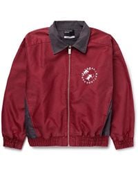 Enfants Riches Deprimes - Tabac Rat Logo-Print Colour-Block Cotton-Moleskin Track Jacket - Lyst