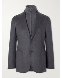 ZEGNA - Oasi Cashmere Zip-Up Blazer - Lyst