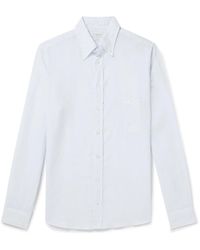Richard James - Button-down Collar Linen Shirt - Lyst