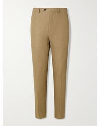 Loro Piana - Carlo gerade geschnittene Hose aus Leinen-Twill - Lyst