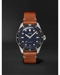 Oris - Divers Sixty-five Date Automatic 40mm Stainless Steel And Leather Watch - Lyst